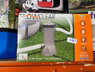 Flow clear pool gal filter pump