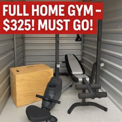🏋️‍♂️ FULL HOME GYM SETUP – ONLY $325! MUST GO NOW!