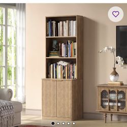 Oak Bookcase with Doors