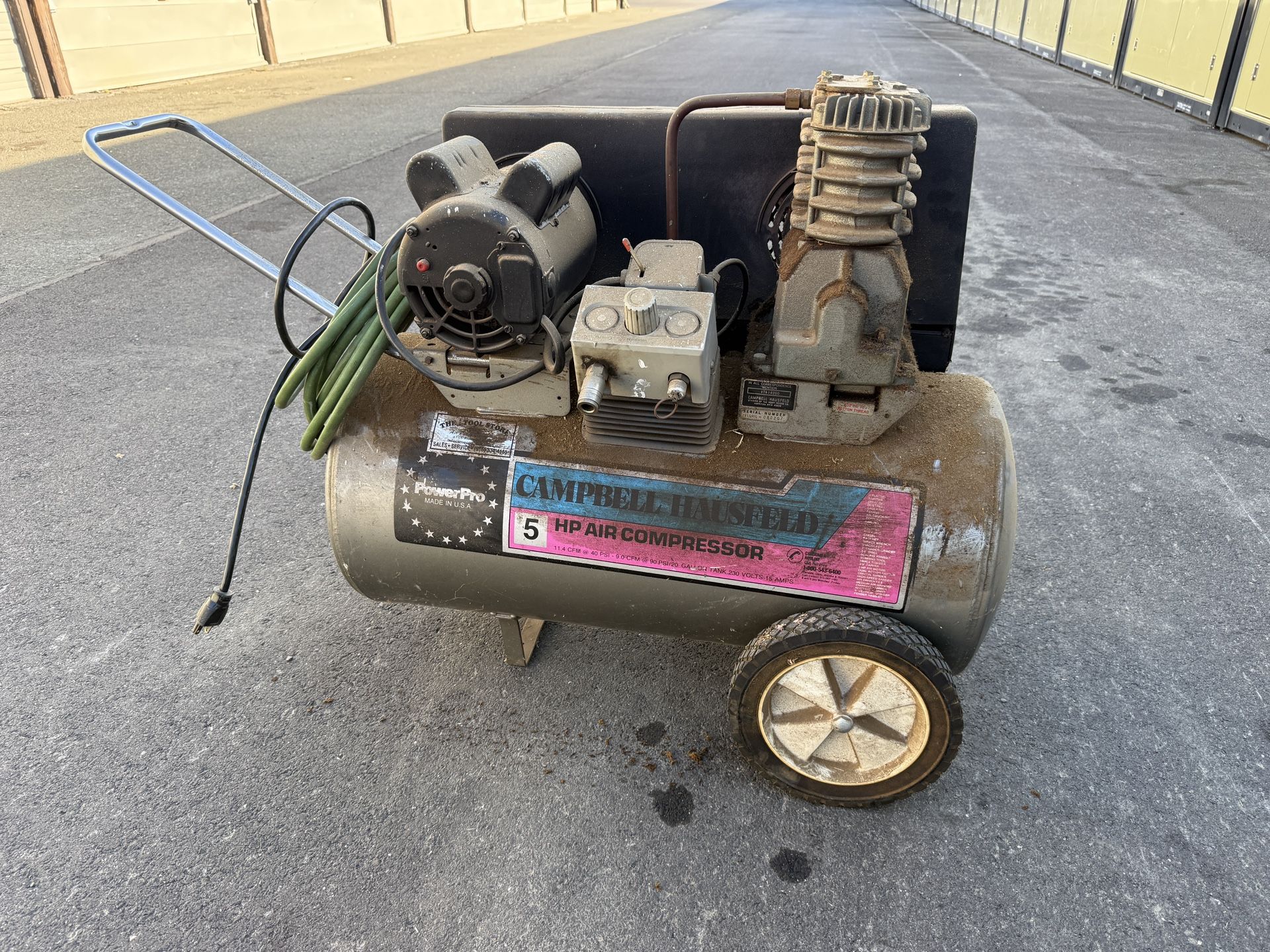 💨 Campbell Hausfeld 5 HP 20-Gal Air Compressor