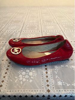 Michael Kors red flats woman’s size 8