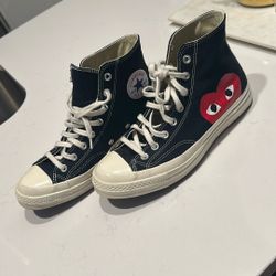 CONVERSE CONVERSE X COMME DES GARCONS PLAY ALL STAR CHUCK '70 HI - BLACK
