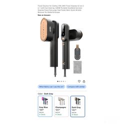 Brand new Travel Steamer for Clothes