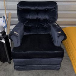 Blue Rocking Accent Chair