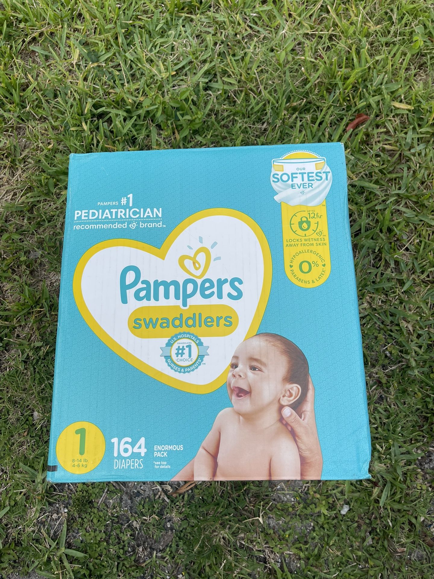 Pampers Size 1 Diapers 164 