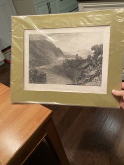 original antique engraving printed in 1879 art- MERRICK ABBEY, SWALEDALE (143 Years Old)