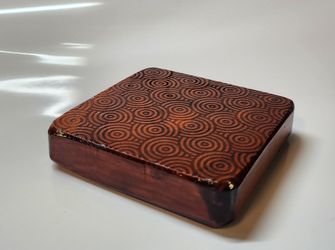 Solid Maple Coaster With Geometric Swirls Engraving