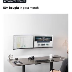 VIVO Premium Dual 21 to 32 inch LCD LED Monitor Wall Mount, Heavy Duty Telescoping Arms, Flush Wall Setup, Fits 2 Screens, White, MOUNT-TS32W