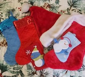 Christmas Stockings and a Santa Hat