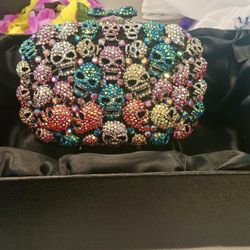 Skull Style Clutch Purse