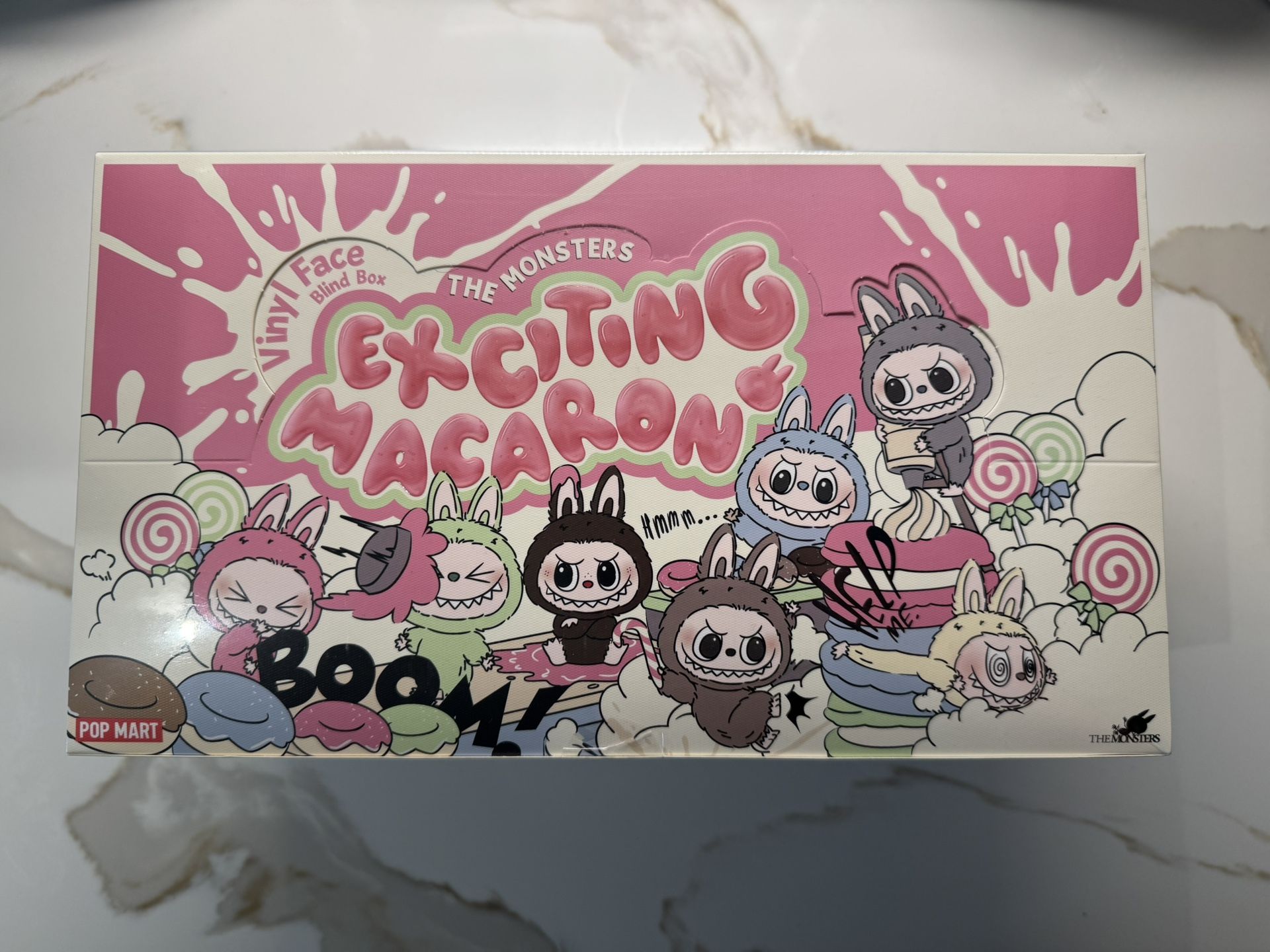 The Monsters Exciting Macarons Labubu Pendant Sealed Case