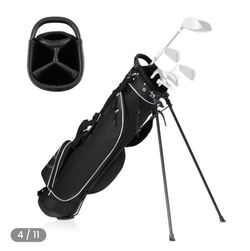 Costway Golf Stand Bag Portable Lightweight Golf Carry Club Bag w/ 8-way Divider