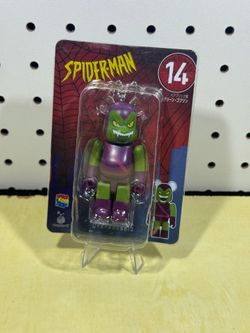 Marvel SPIDER MAN (Green Goblin) #14  Bearbrick Medicom 100% Keychain Japan