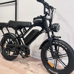 New Adult Electric Bike 1500W Peak, 48v, 15ah Battery, 20in Tires, 32mph, Twist Throttle 