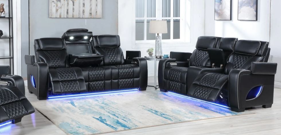 STORE CLOSING SPECIAL POWERED MASSAGER HEATED RECLINER 2PC SOFA LOVESEAT SPECIAL