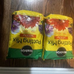 Miracle grow pot mix