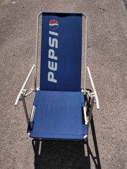 Pepsi folding lawn beach chair for Sale in Washington MI OfferUp