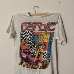 Mattel 2023 Barbie Champion Phenomenal 1959 Pink Race Car T-Shirt New Size M