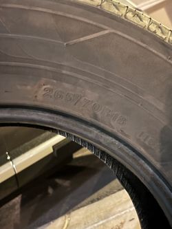 Road master tires 265/70R18