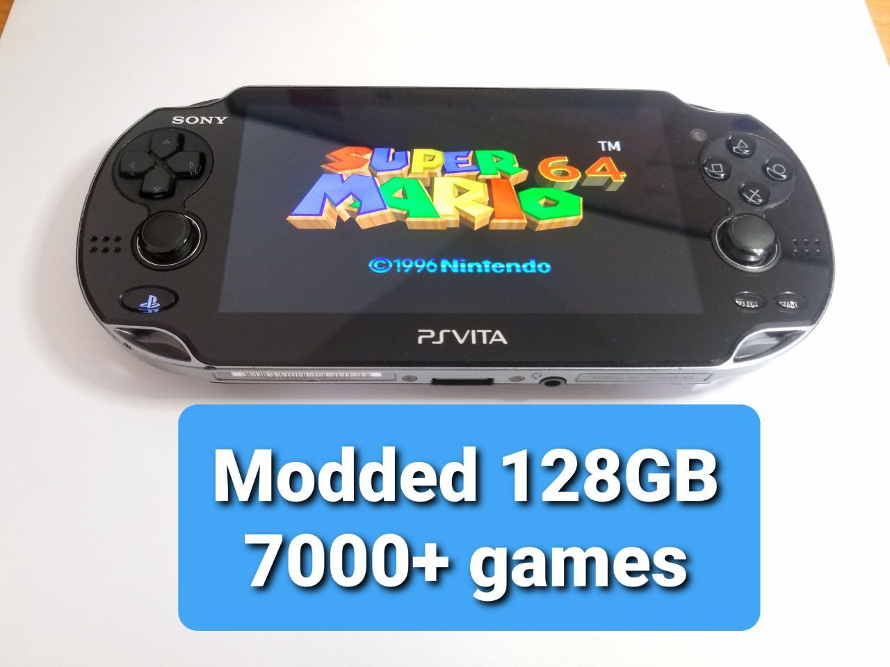 PS Vita 128GB + 7000 games (PSP, PS1, N64, GBA, Sega etc.)