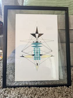 Modern geometric abstract hand drawn artwork by Danielle Hacche