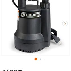 Submersible Water Pump 1/6 Horsepower 