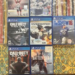 Ps4 Games $10 Each Or $60 All.