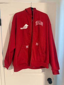 The Come Up x The Fall-Off Red Zip-Up Hoodie