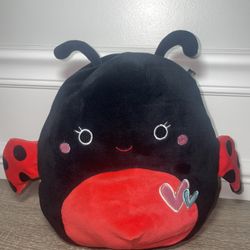 Squishmallows TRUDY the LADYBUG 8" With Hearts Valentines Edition
