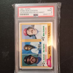 1981 Topps Home Run Leaders Gem !! Invest !! Psa 9 Very Hard To Find ! 