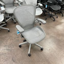 Herman Miller Aeron Size C Fully Loaded Adjustable Office Chair with Store Warranty and Financing!