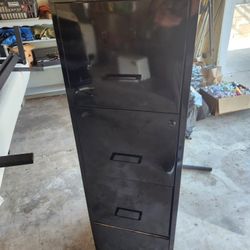 Tall Filing Cabinet (Black)