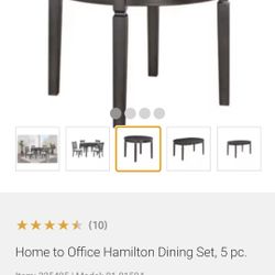 Hamilton 5 Piece Dining Set 