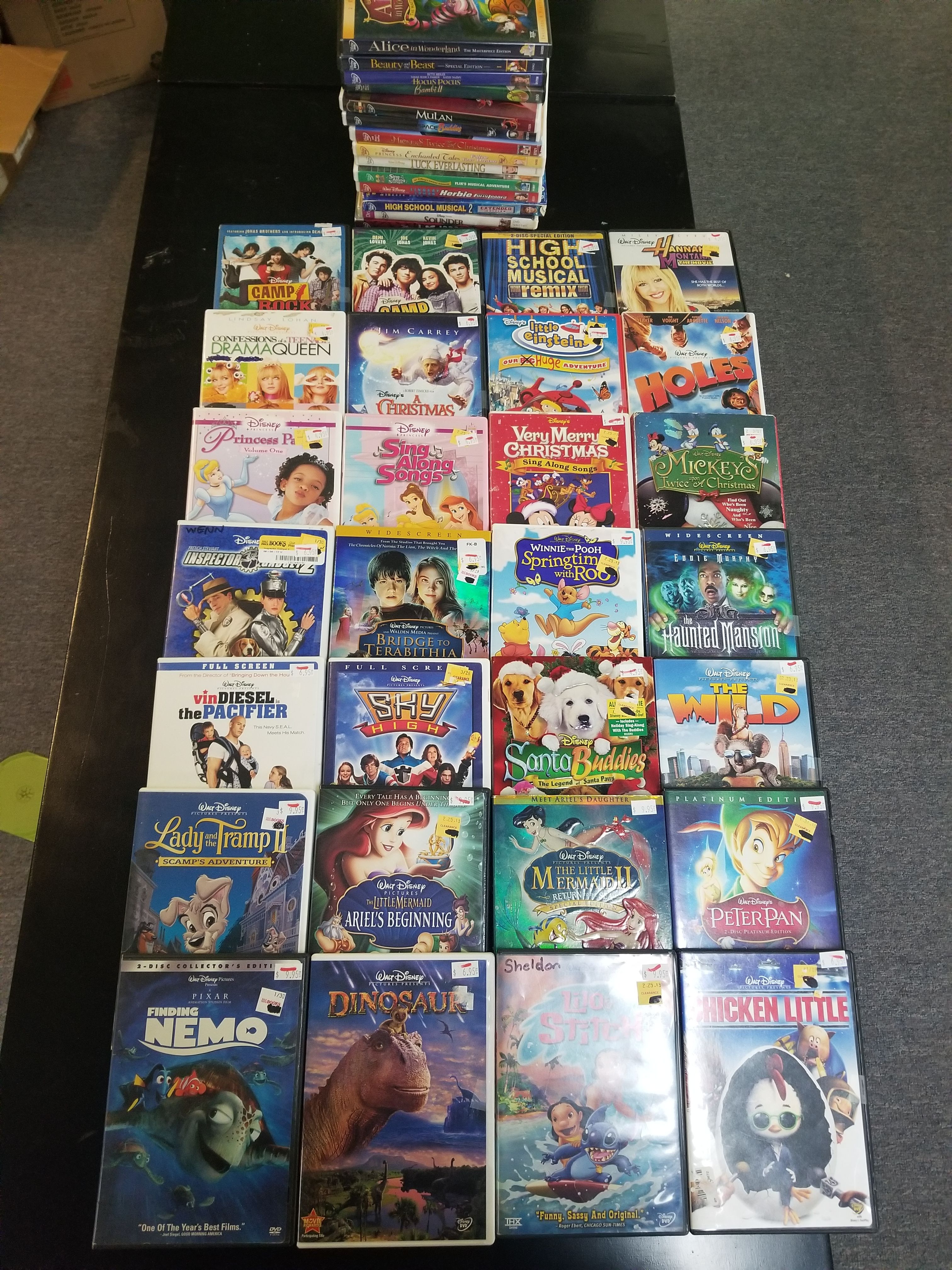 Disney dvd lot (last call)