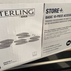 Sterling Store+ Basic 10-Piece Shelf Kit in White