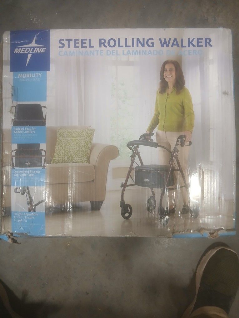 Medline Steel Rolling Walker