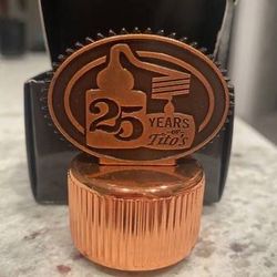 Tito’s Vodka 25th Anniversary Collector’s bottle topper