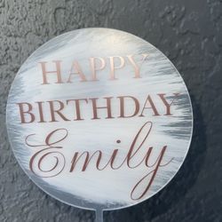 Acrylic Cake Topper