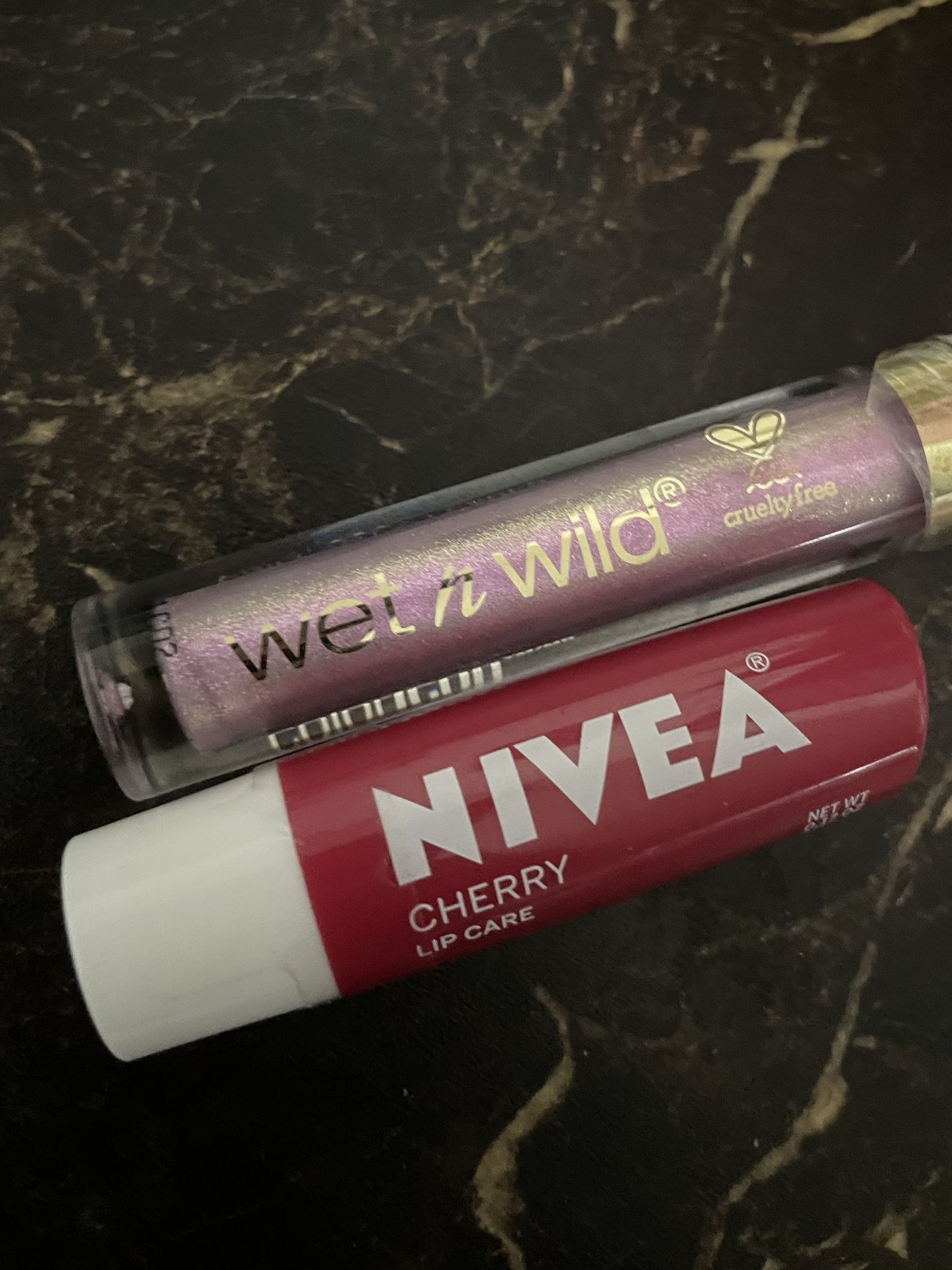 2pk Lip Care - Nivea Cherry Lip Care & Wet And Wild Lip Gloss