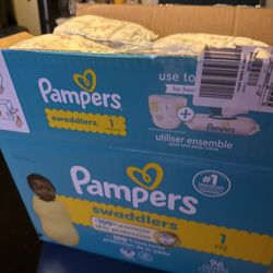 Huggies And Pampers Size 1&2 Lots Of Them