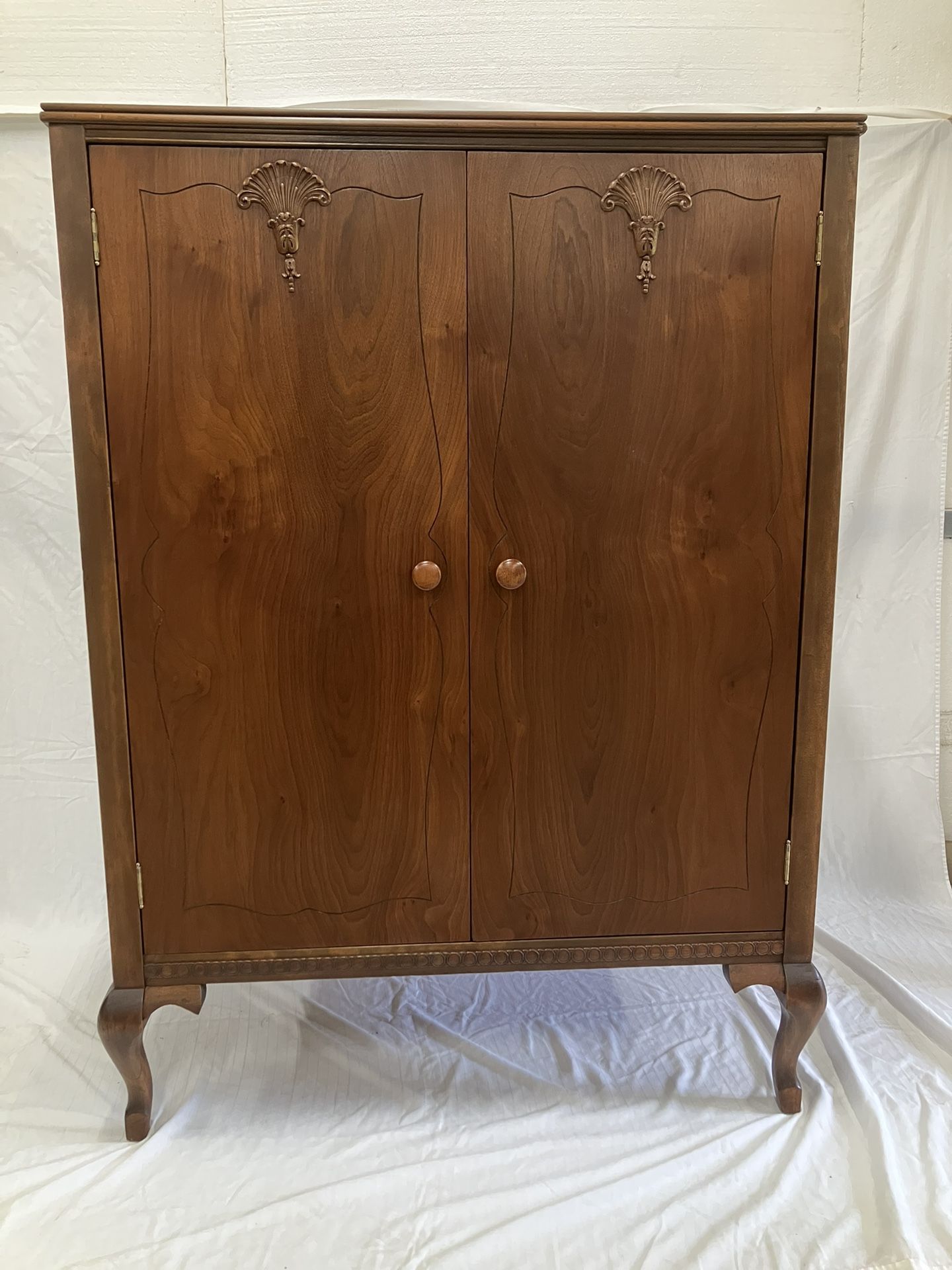 Antique Armoire Storage Cabinet