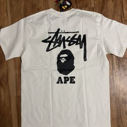 BapeXstussy Shirt Size Large New 