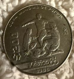 1986 Copa Mundial De Futbol $200 Pesos