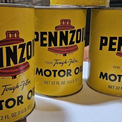 Vintage Pennzoil Motor Oil Can 