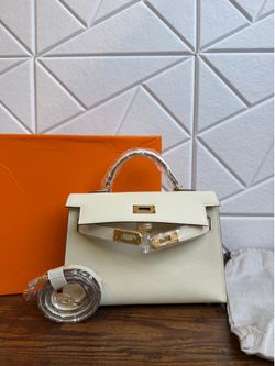 Mini Kelly Cream Bag