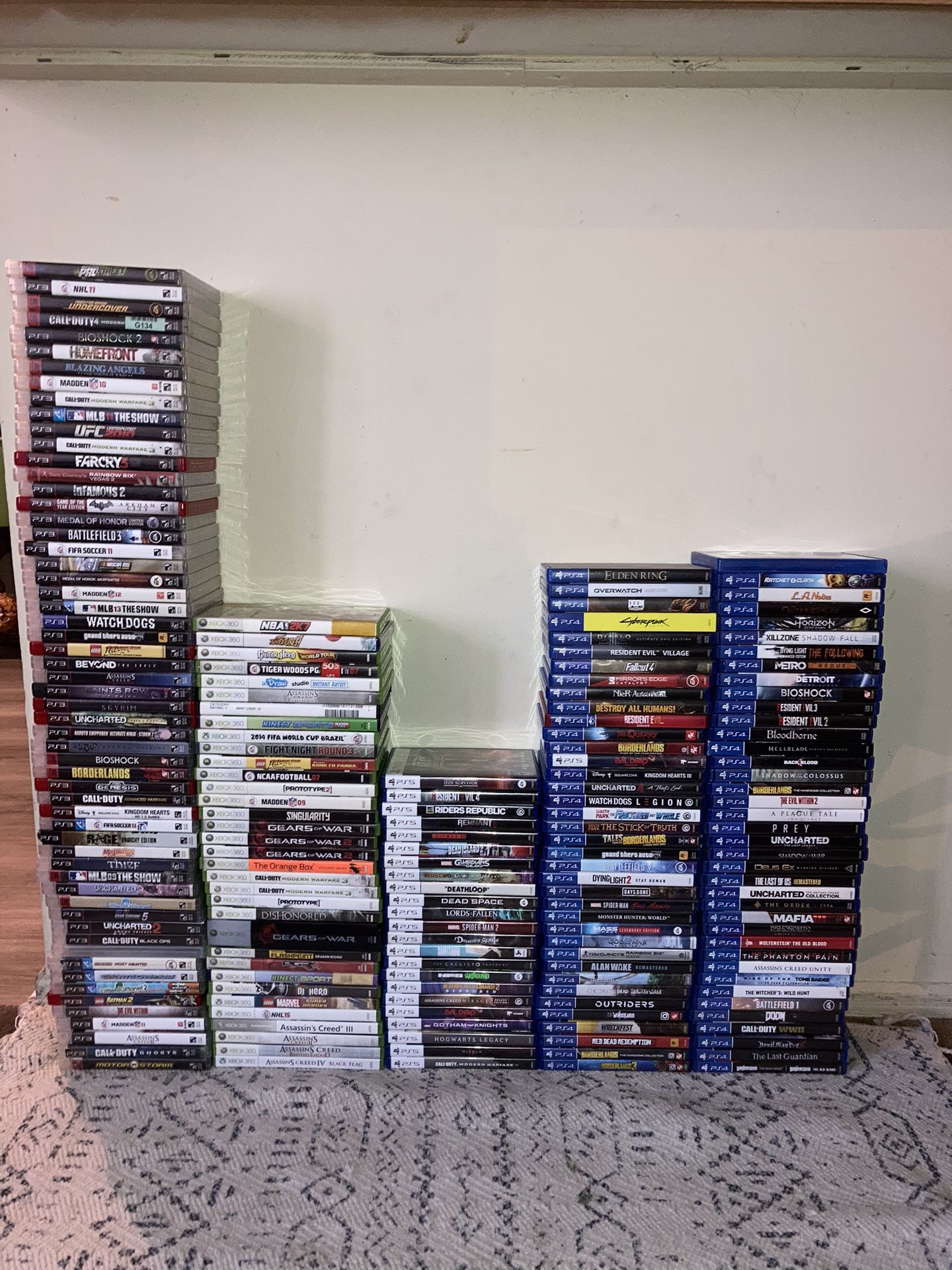 Video Game Lot For Sale PS3/PS4/PS5/XBox360