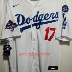 Men's Ohtani WS Dodgers Jerseys 