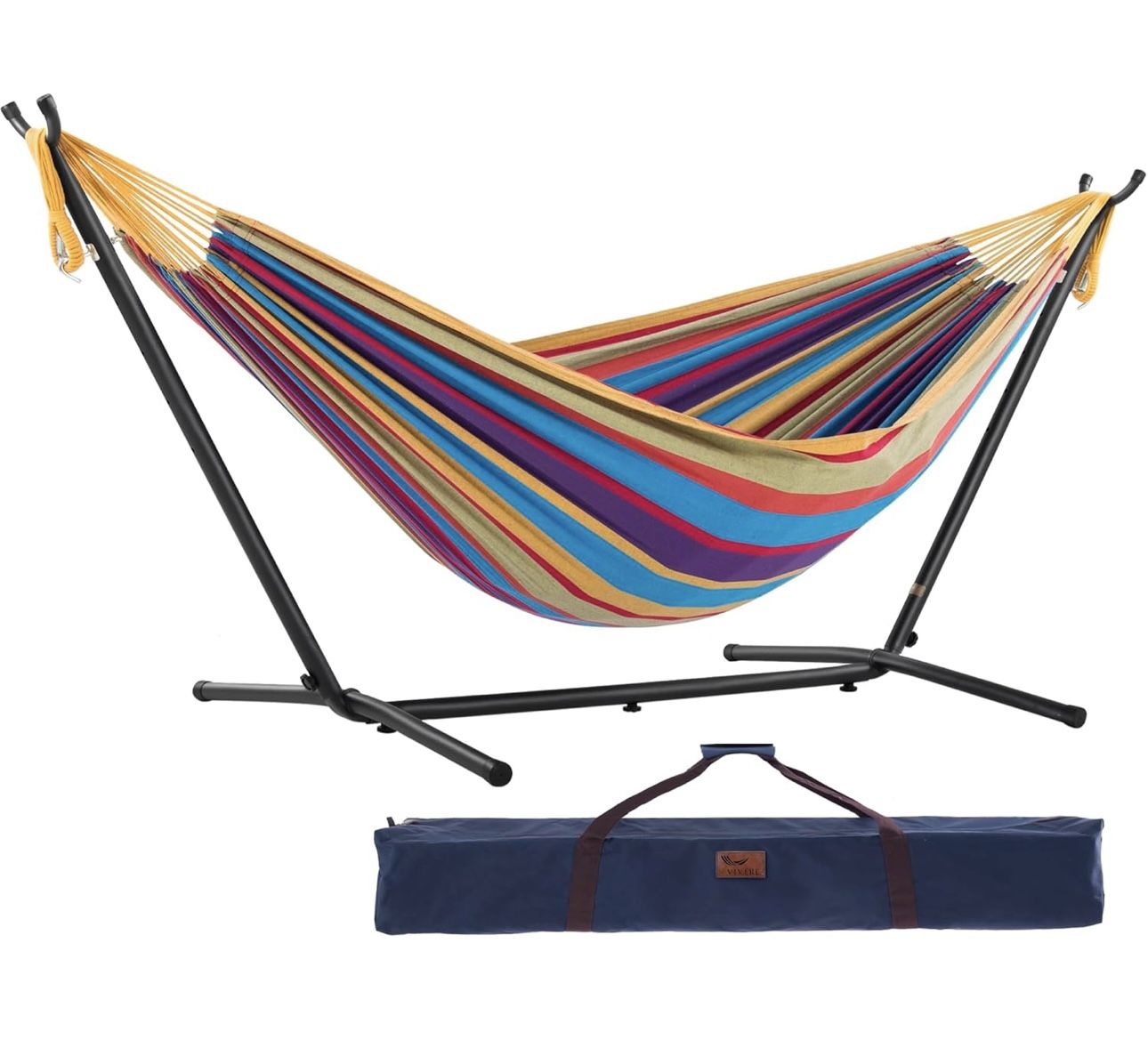 double hammock with stand and carry bag
