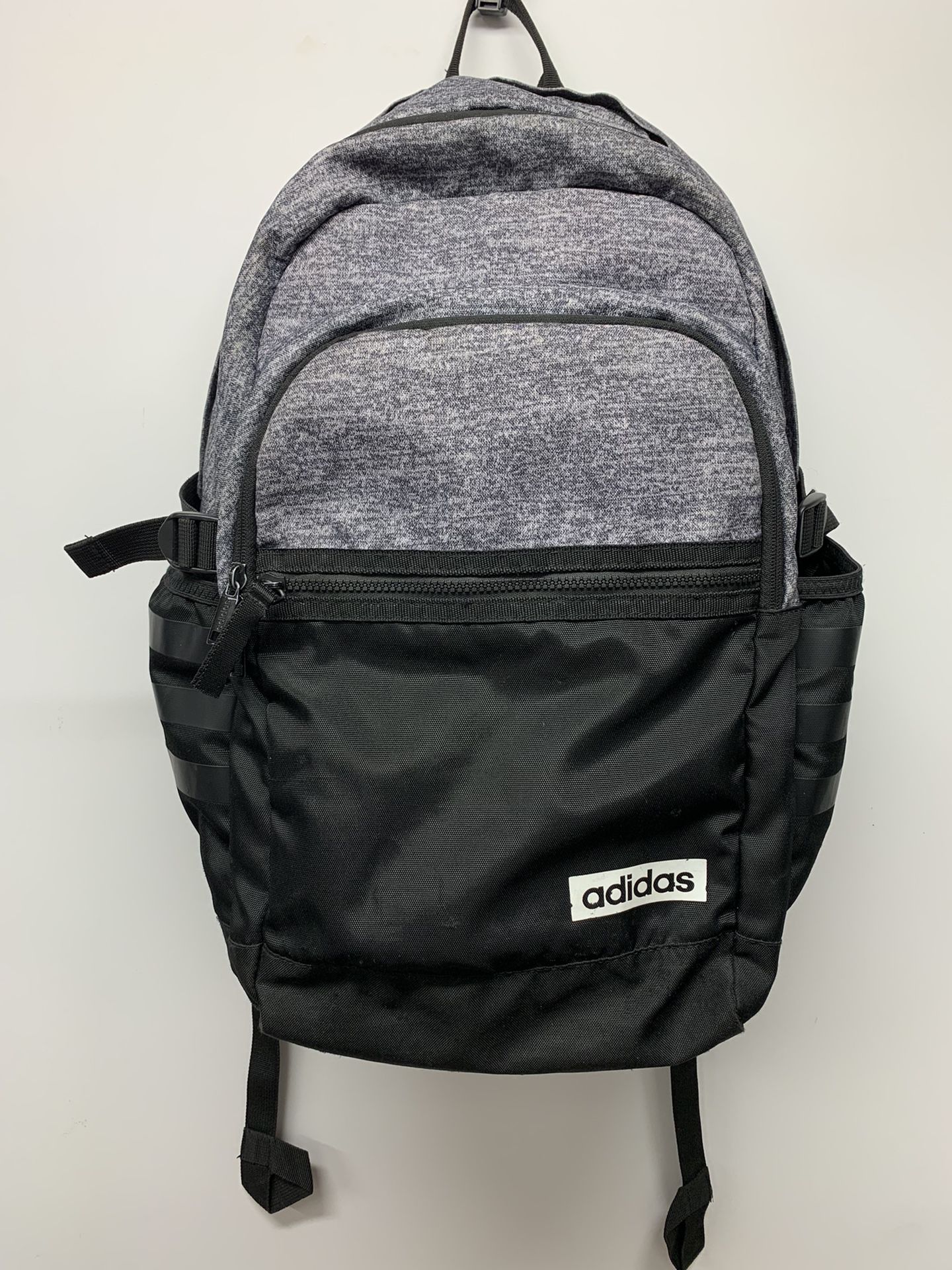 Adidas Core Advantage II Backpack in Grey/Black Holds 15.4” Laptop 4 Pockets. 