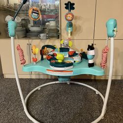 Fisher-Price Baby Bouncer Colorful Corners Jumperoo Activity Center